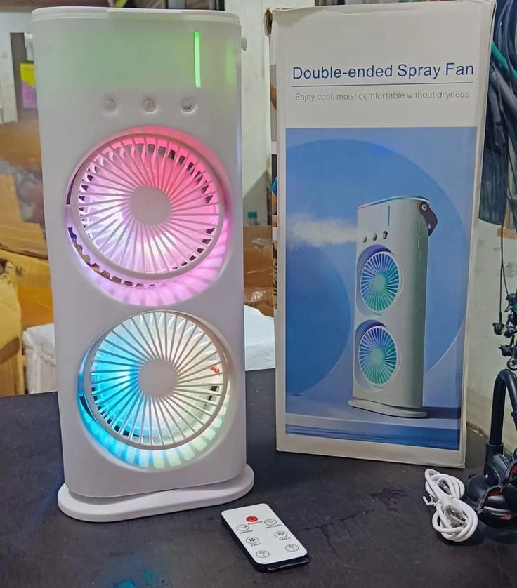 Portable Double Ended Misting Fan