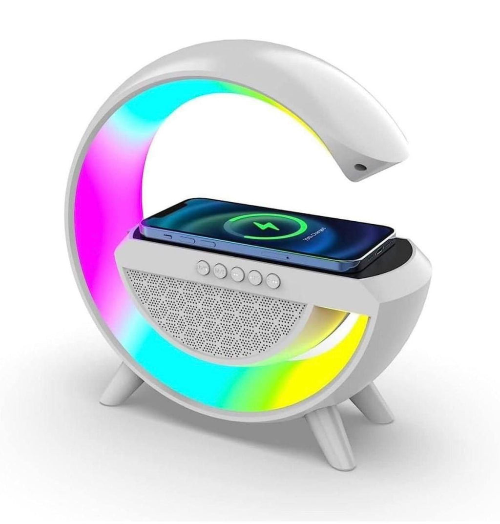 G-Shape LED Bluetooth Speaker with Wireless Charging