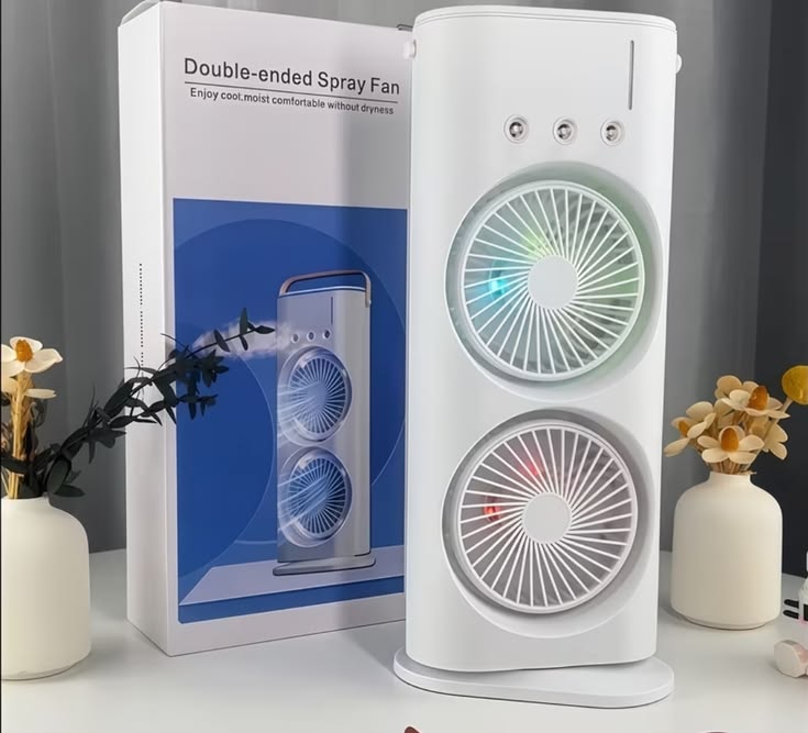 Portable Double Ended Misting Fan
