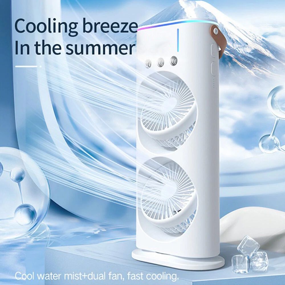 Portable Double Ended Misting Fan