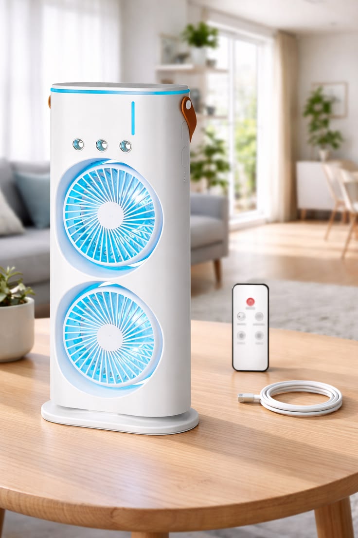 Portable Double Ended Misting Fan